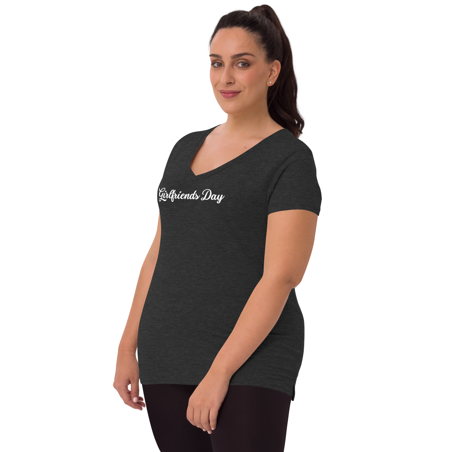 Girlfriends Day - Women’s Recycled V-Neck T-Shirt