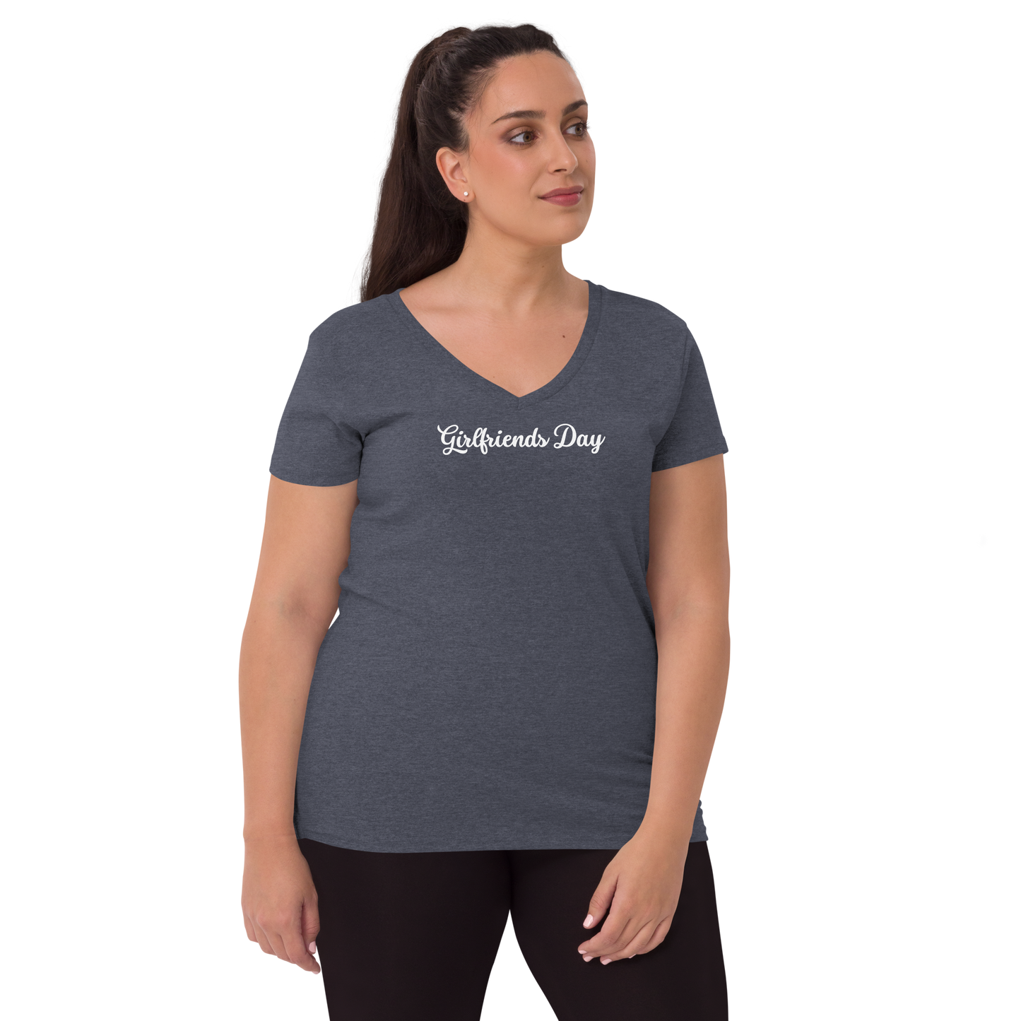 Girlfriends Day - Women’s Recycled V-Neck T-Shirt