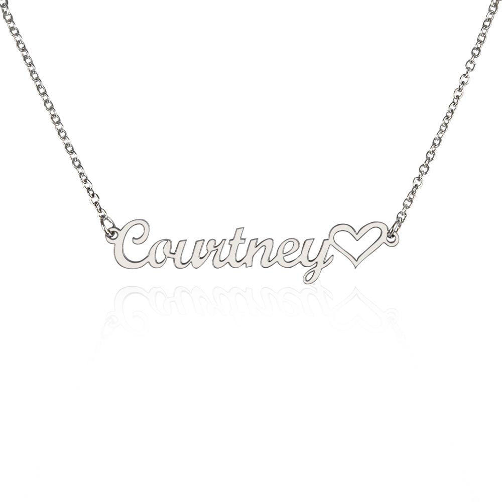 PERSONALIZED NAME NECKLACE WITH HEART