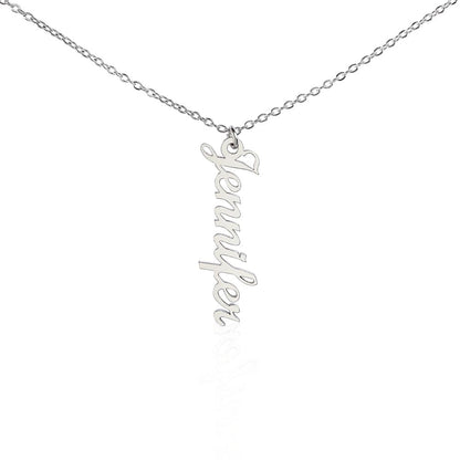 Vertical Personalized Name Necklace