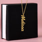 Vertical Personalized Name Necklace
