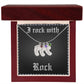 I ROCK WITH ROCK - Engraved Baby Feet Necklace (Limited Edition)
