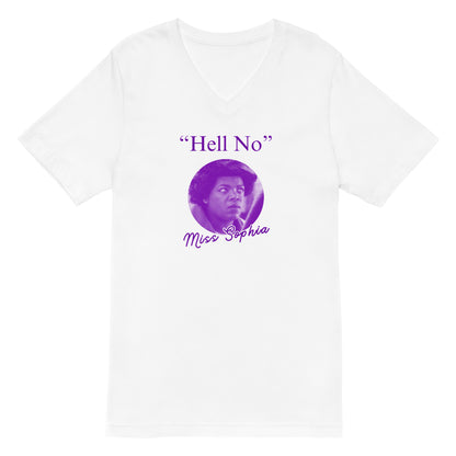 "Hell No" Miss Sophia Quote Unisex Short Sleeve V-Neck T-Shirt