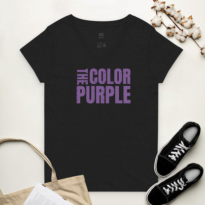 The Color Purple Women’s Recycled V-Neck T-Shirt