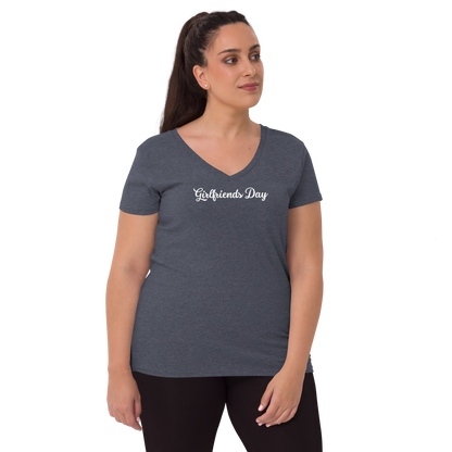 Girlfriends Day - Women’s Recycled V-Neck T-Shirt